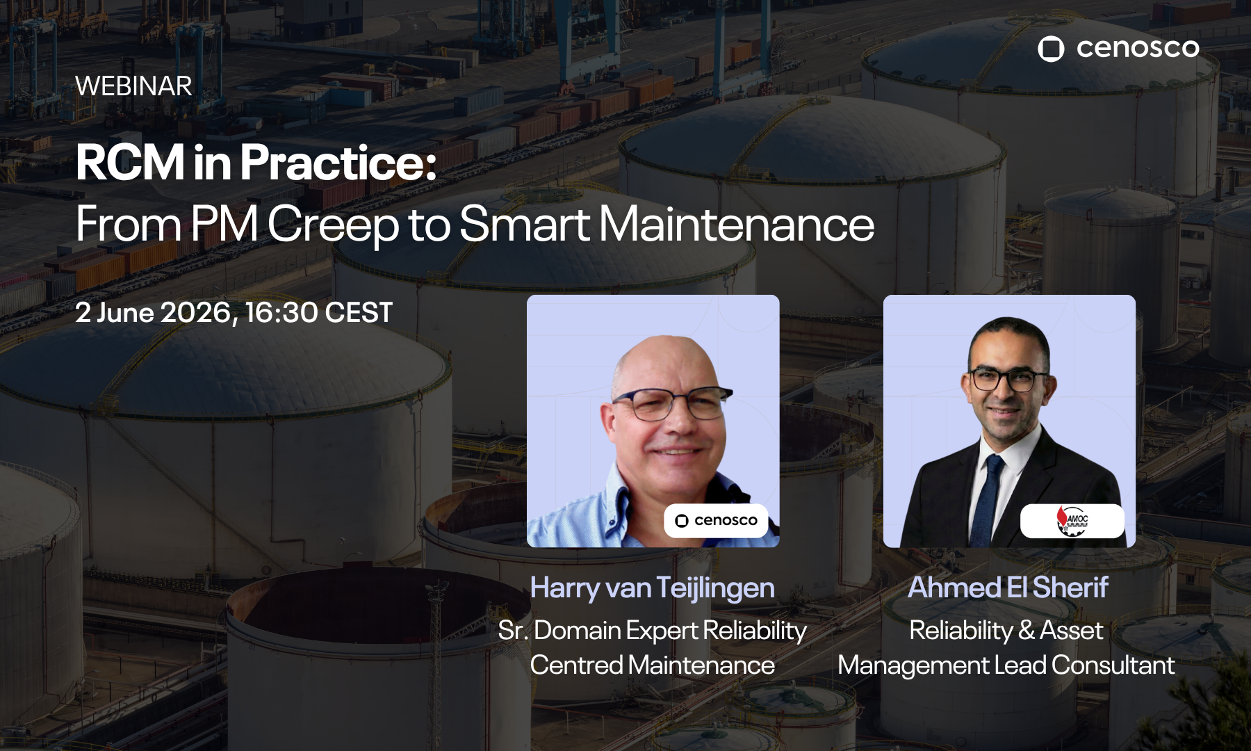 RCM in Practice: From PM Creep to Smart Maintenance Webinar by Cenosco